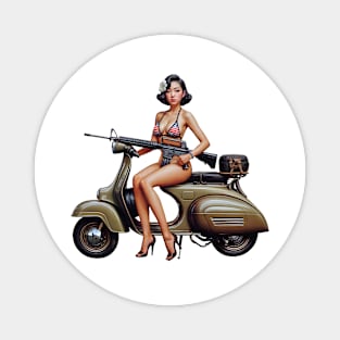 Scooter Girl Magnet